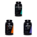 JYM Supliment Stiinta Omega JYM Ulei de peste + Vita JYM Sport Multivitamine si suport mineral ZMA