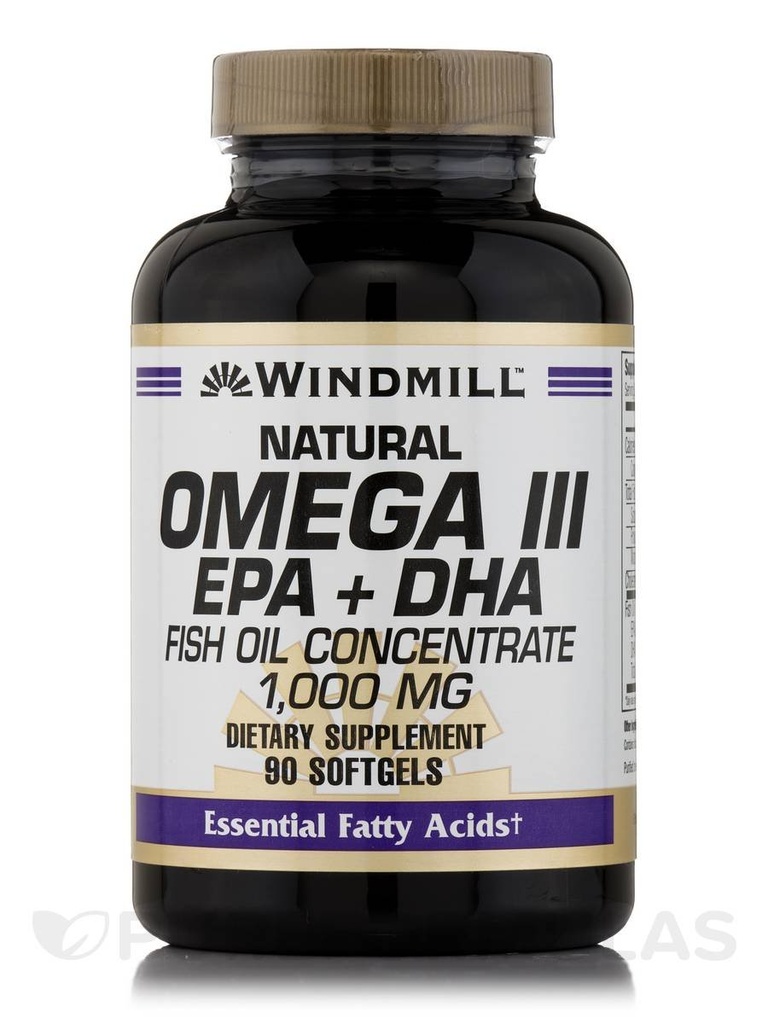 Omega 3 Ulei de peşte 1000 mg Softgels, 90 ct