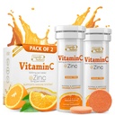 SEMNIFY NATURĂ Vitamina C 1000 mg Tablete efervescente - Suport imun potent VIT C cu supliment de zinc - Zahar-Free & Vegan Formula 