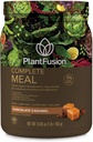 Pudră de proteine pe bază de plante cu Superfoods, Greens & Probiotices - Vegan, Gluten Free, Soy Free, Non-Dairy, No Sugar, Non-GMO - Ciocolată Caramel 1 lb