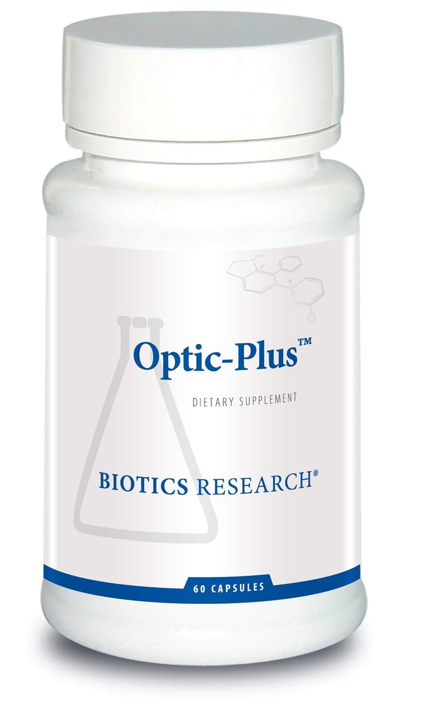 Biotice de cercetare Optic Plus Eye Vitamina si Suportul mineral Supliment cu luteina si Zeaxantină, sanatoasa tesut retinal si viziune 60 Capsule