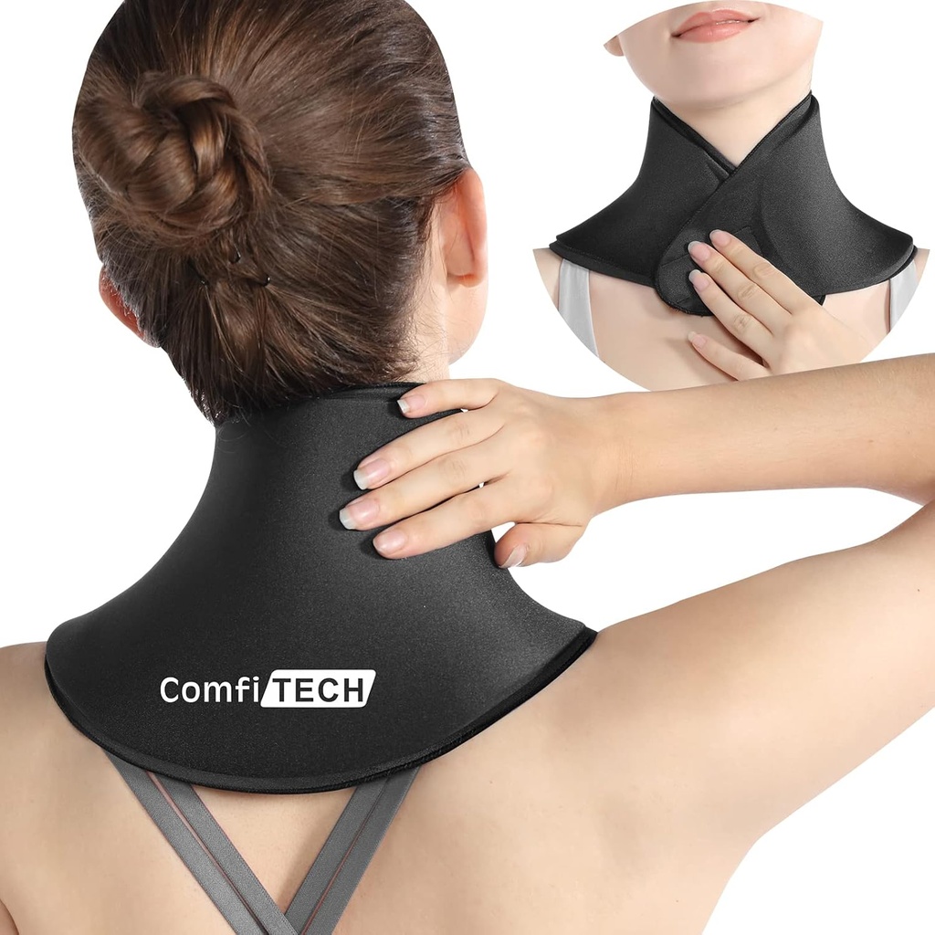 ComfiTECH Neck Ice Pack Wrap Gel, Pad de răcire pentru cervical și umăr, mediu, 1 Pack