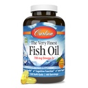 Carlson - Cel mai fin ulei de pește, 700 mg Omega-3s, Norvegian Fish Oil Supplement, Wild Caught Omega 3 Fish Oil, Sustainable Soursed Fish Oil Capsules, Omega 3 Supliment, Orange, 120 Softgels