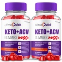 (2 Pack) UltraQuick Max+ ACV Gummies, Potență Superioară, Official Ultra Quick Max+ Gumies, 2X Stronger Apple Cidru Gummy, 2 luni de aprovizionare