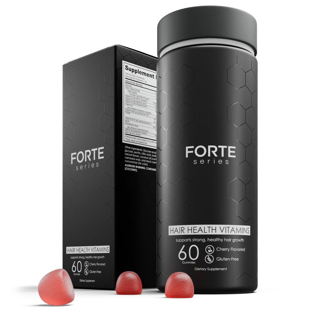 Gume de păr Biotina-Boosted: Deblocare mai sănătos, păr Fuller cu vitamine esențiale C, D & E