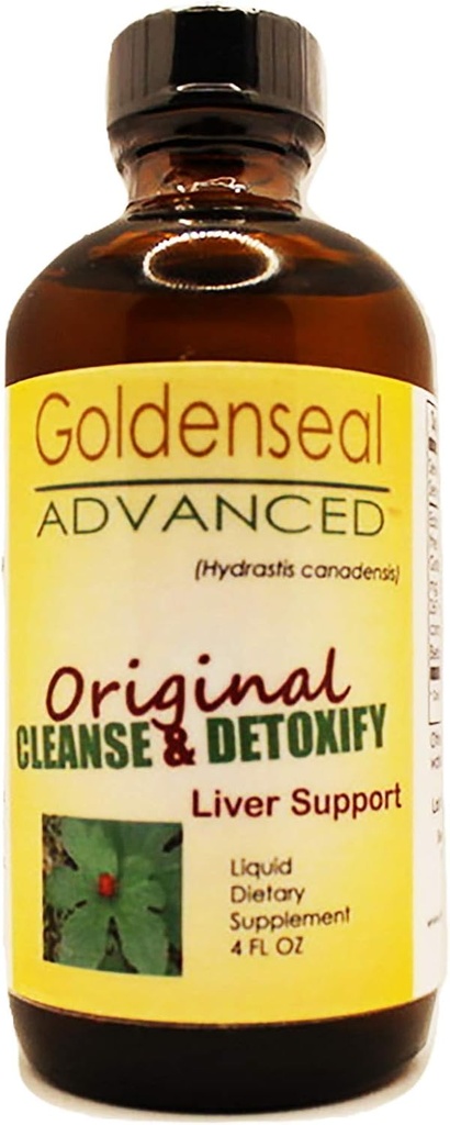 Goldenseal Cleanse & Detoxifiați Supliment alimentar lichid 