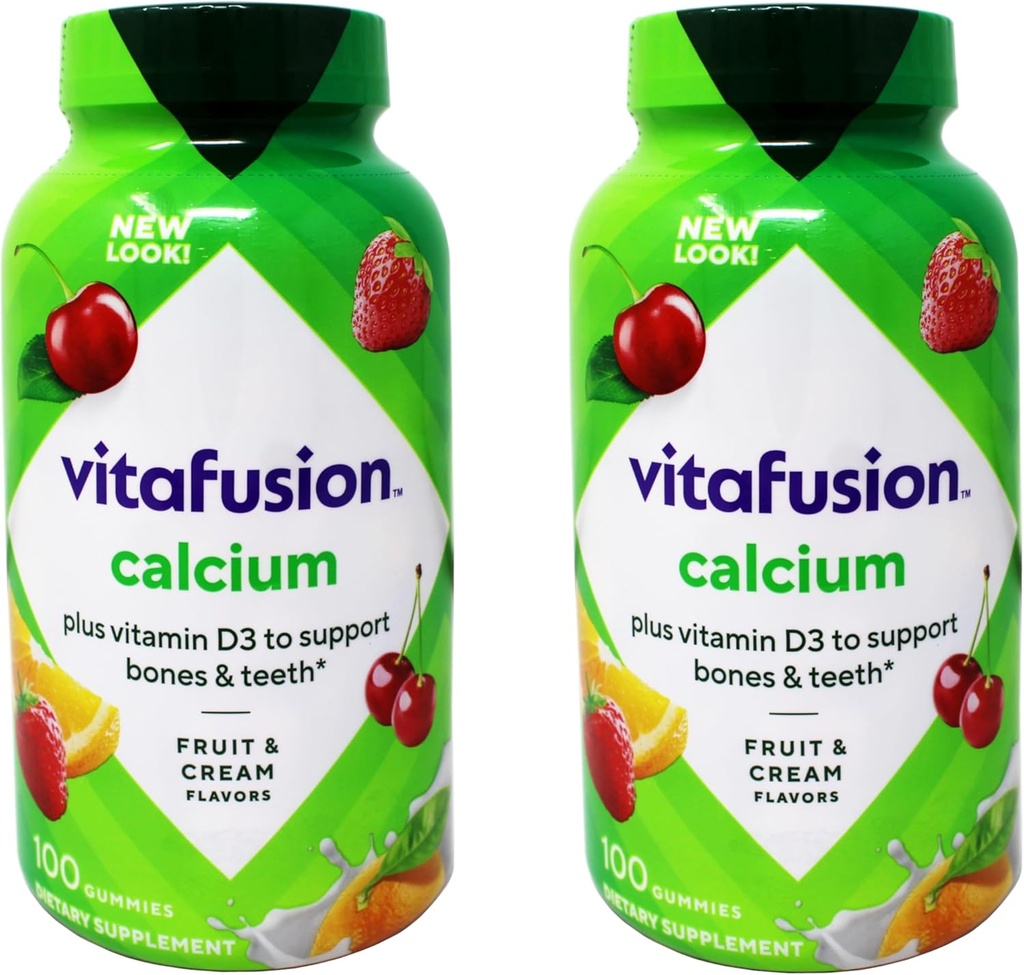 VitaFusion Calciu cu vitamina D3 - 2 100 Sticle conte - 200 Gume Total