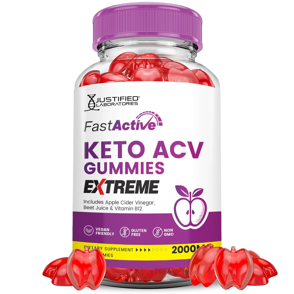 Rapid Active Keto ACV Gummies Extreme 2000MG Rapidactive Keto Gummies Apple Cidru Oţet de oţet Formulat cu rodie Beet Juice Powder B12 Vegan Non OMG 60 Gummys