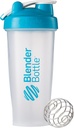 BlenderBottle Classic Loop Top Shaker Sticla, 28-Ounce, Clear/Aqua