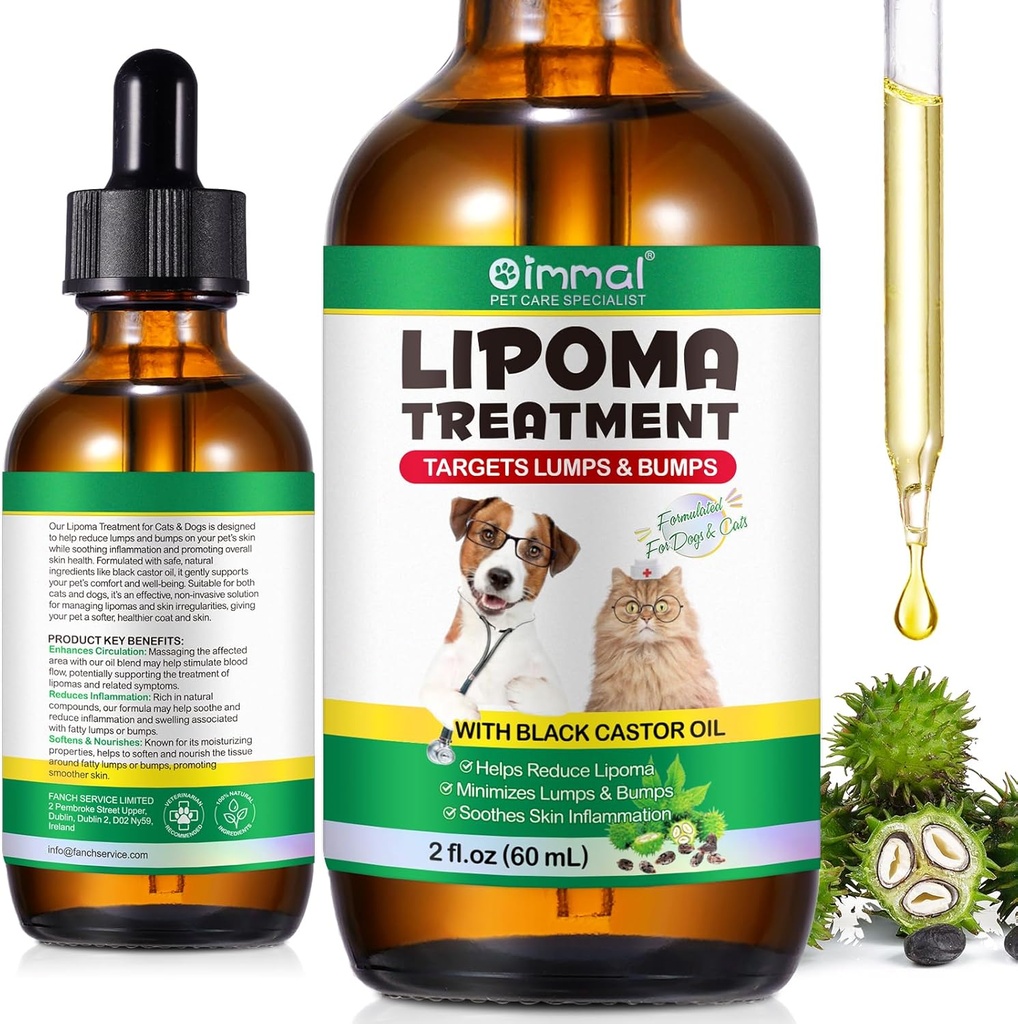 Lipoma Tratamentul Ținte Garda pentru câini Bumps și bumps 2 fl.oz, Lipoma Tratamentul pentru câini Pisici, Somfen Fatty Lumps & Bumps, ulei de Castor pentru animale de companie, Suplimente Lipoma Reducerea, Suport imun