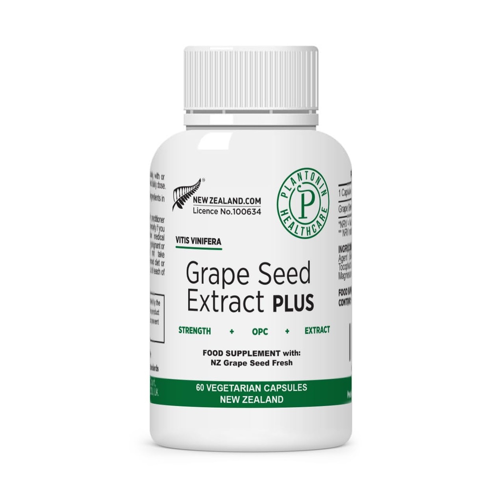 Extract de semințe de struguri 500 mg cu 93% Polifenoli - 120:1 60.000 mg Putere, 60 capsule - 2 luni de aprovizionare - OMG-uri & gluten liber - extracte de polifenoli