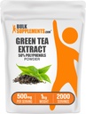 BulkSupplements.comgreen Ceai Extract de pulbere - 50% Polifenoli Suplimente, EGCG - Gluten gratuit, 500 mg per Serving, 1kg (2,2 lbs) (Pachet de 1)