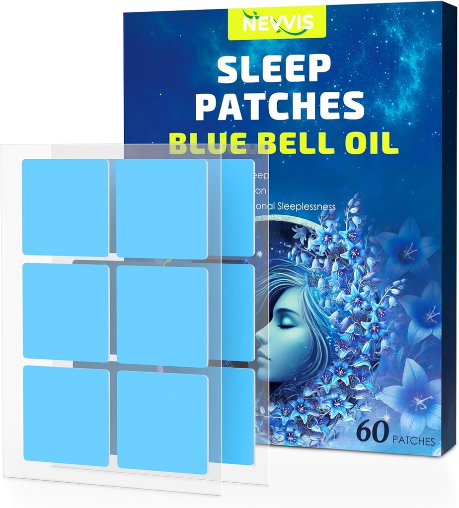 Petice de somn, 60 petice de somn Blue Bell pentru adulți Putere suplimentară, Ingrediente de plante naturale de petice de somn, Skin-Prieten și ultima noapte