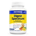 Enzymedica Digest Spectrum, Advanced Digestive Enzime pentru Femei și Bărbați, Sprijină Digestia și Intoleranțe Multiple Alimente, Formula Rapid-Acționare pentru Gaz și Ajutor Blooting, 90 Capsule