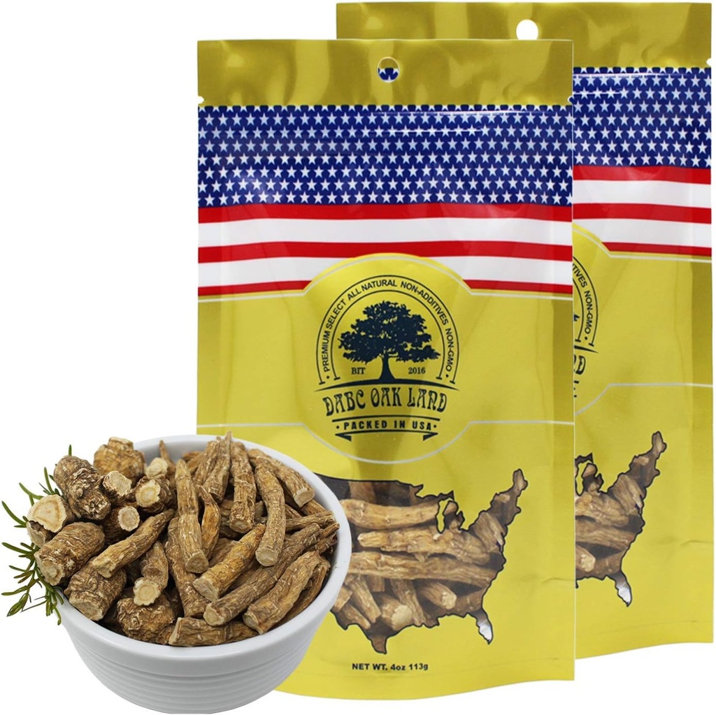 American Ginseng Slices from Wisconsin (Sliced Ginseng Root Wisconsin Grown! Majoritatea oamenilor folosesc pentru a face ceai ginseng! Bun pentru sănătate! (American Ginsengs Large Branch, 2 Pachete de 8 Onces)