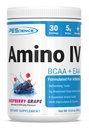 Pescience Amino IV BCAA & EAA Powder, Aminoacidi esențiali, Taurină, Electroliți pentru hidratare și recuperare musculară, Zahăr gratuit pentru bărbați și femei, Post Workout - struguri de zmeură - 30 Serviri