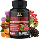 Berberina cu scorțișoară Ceylon, Turmeric, Mulge, Anghinare, Pepper negru - 60 Conte - Pachet de 1