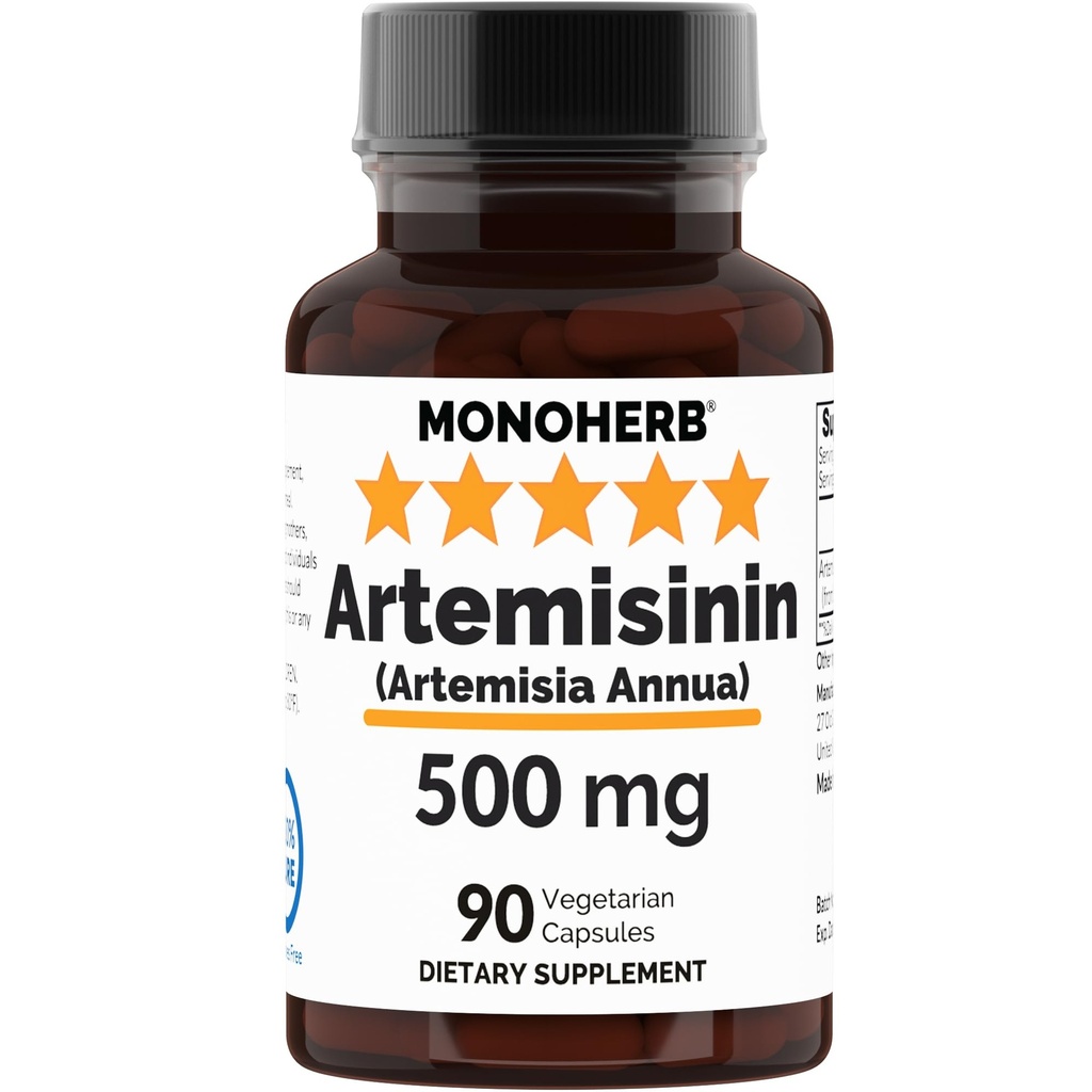 MONOHERB Artemisină (Artemisia Annua) 500 mg - 90 Capsule vegetale