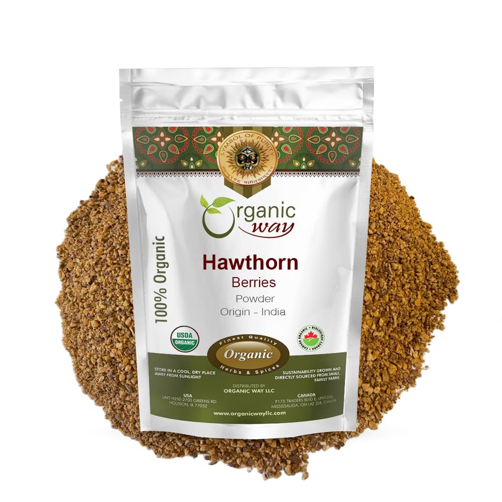 Mod organic Hawthorn Berry Powder (Crataegus monogina) - European Wild-Harvest 