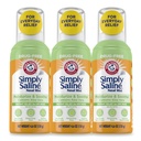 Arm & Hammer Pur și simplu salină Moisturize & Soothe Nasal Mist, hidratare fără droguri Saline Nasal Spray pentru ajutor instant pentru nas uscat, 4.6 Oz (130 g), 3 Pack