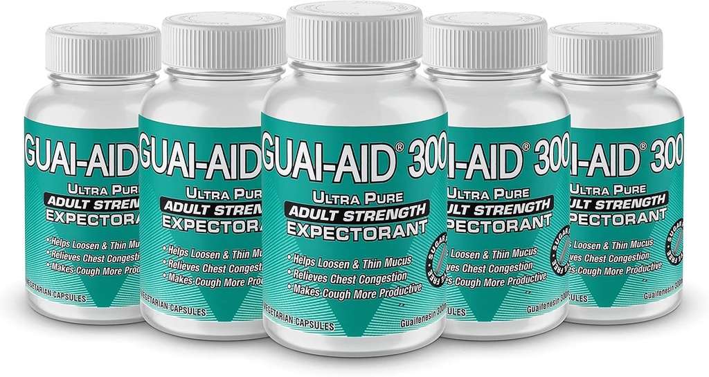 500 GUAI-AID® Over-The-Counter Guaifensin 300mg Veg. Capsule