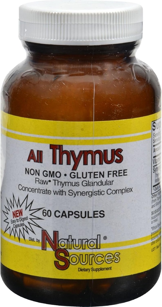 Surse naturale Toate capsulele de Thymus 60
