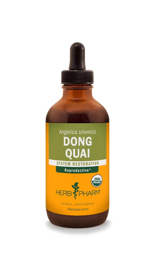 Herb Pharm Dong Quai Extract lichid pentru suport de sistem de reproducere feminin - 4 Ounce