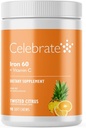 Celebraţi vitamine Suplimentul de fier cu 60 mg Fier & Vitamina C 