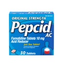 Pepcid AC Iniţial Putere Arsuri în capul pieptului comprimate de relief, OTC medicamente Prevents & Relieves Heartburn & Acid Reflux Datorită indigestiei acide, 10mg Famotidină Acid Reductor, Fast-Activitate, 30 ct