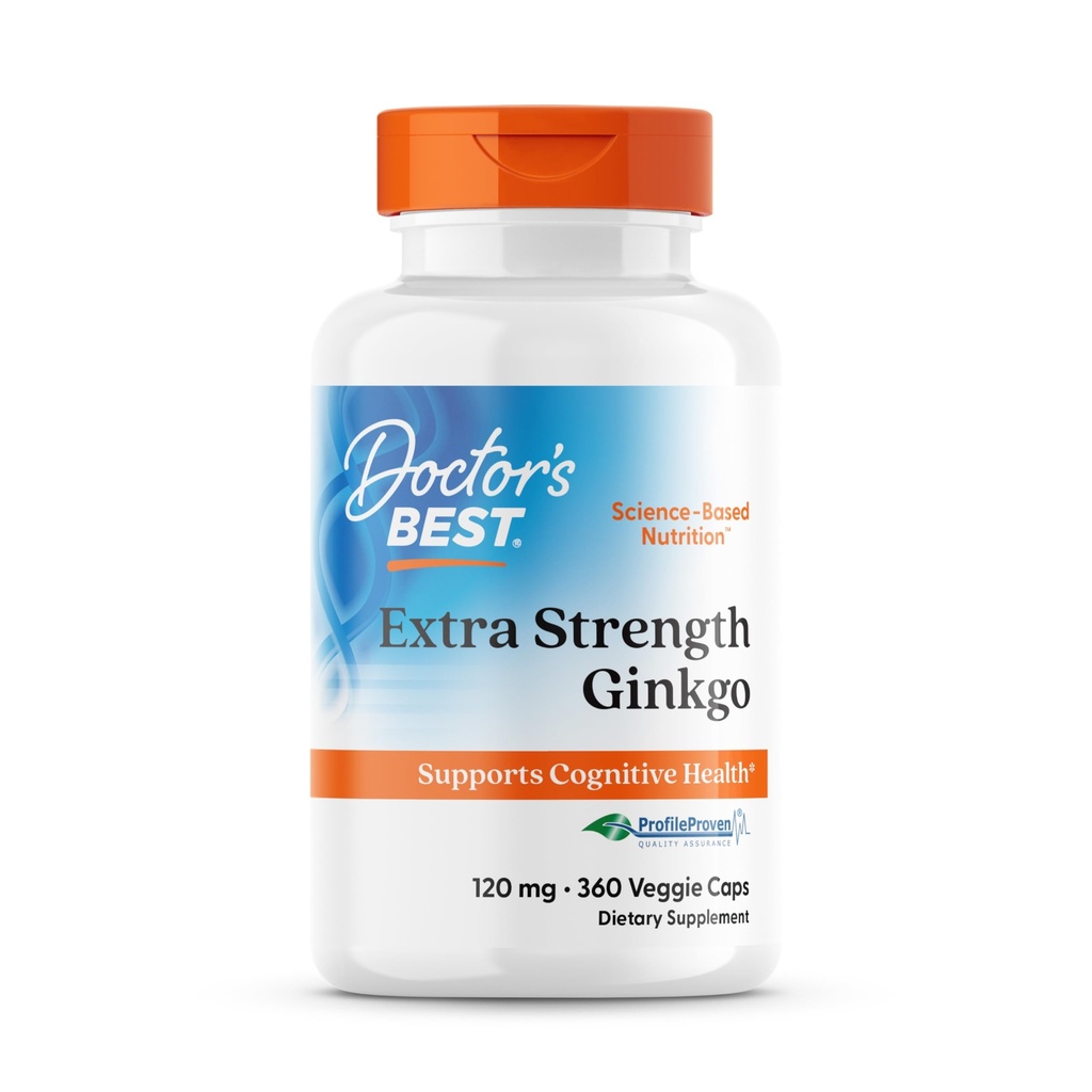 Ginkgo, Non-GMO, Vegan, Gluten Free, Soy Free, Promovează funcția și memoria mentală, 120 mg, 360 Conte (Pachet de 1)