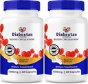 (2 ambalaj) Capsule diabextan - Formula naturală pentru niveluri sănătoase, suport cuprinzător, Capsule cu vitamine pentru menţinerea bunăstării globale, Recenzii cu Optimizer Glyco (120 capsule)