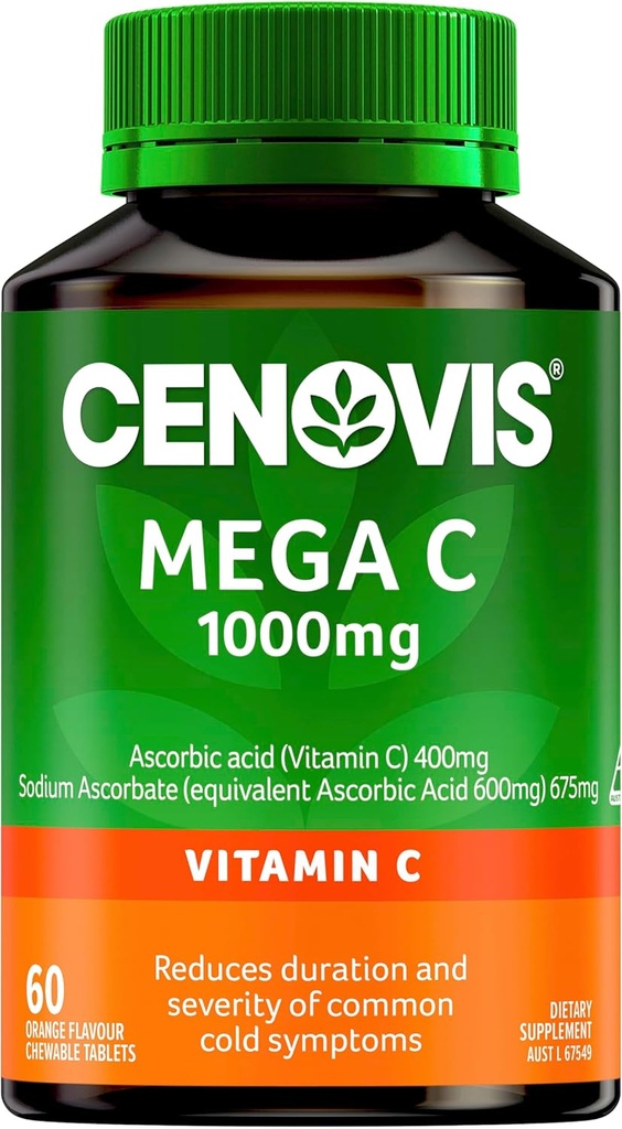 Cenovis 1000mg Comprimate cu aromă de portocale
