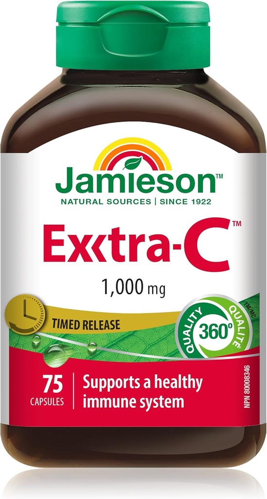 Jamieson Extra- C 1000mg 75 Capsule cu vitamina C