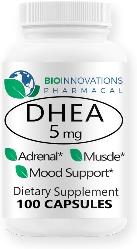 Micronized DHEA 5mg - Suporturi Nivele de hormon echilibrate pentru imunitate, creier, oase, metabolice, Lean Body Mass, Promoveaza imbatranire sanatoasa