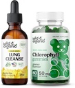 Wild & Organic Lung Cleanse Tincture 2 fl oz & Clorofill Gummies 60 Chews