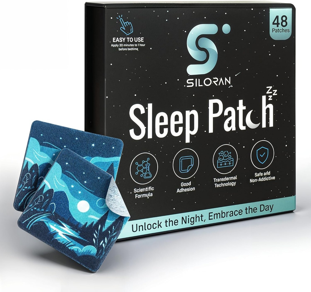 Patch-uri de somn Premium (48 zile de aprovizionare), Patch de dormit pentru adulți: Extra Putere Ajutor Melatonin Extended Release, Natural Well Aip to Support Women, Kid Have Night Sweet Dream