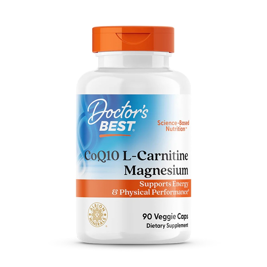 Cel mai bun Coq10 / l-Carnitina / Magnesium Unique Blend, Suporturi Energie, Mass musculare & Recovery musculare, Capace vegetale, 90Count