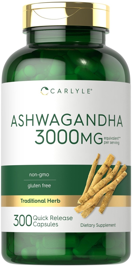 Carlyle Ashwagandha Supliment pentru femei si barbati 3000mg 