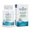 Nordic Naturals Algae DHA - 60 Geluri Soft - 500 mg Omega-3 DHA - Certified Vegan Algae Oil - Plant-Based DHA - Brain, Eye & Nnervy System Support - Non-GMO - 30 Servings