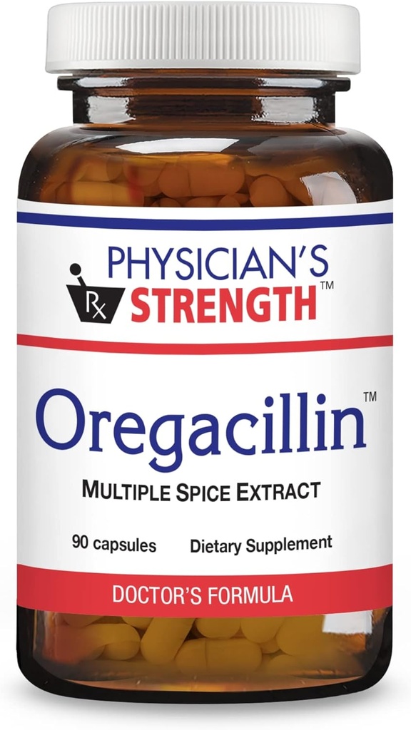 Oregacilină - 90 capsule - Extract de condimente multiple - Suport de sănătate respiratorie - 90 Serviri