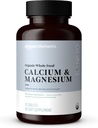 Elemente - Alimente organice de calciu și magneziu, Vegan, gluten gratuit, 90 comprimate