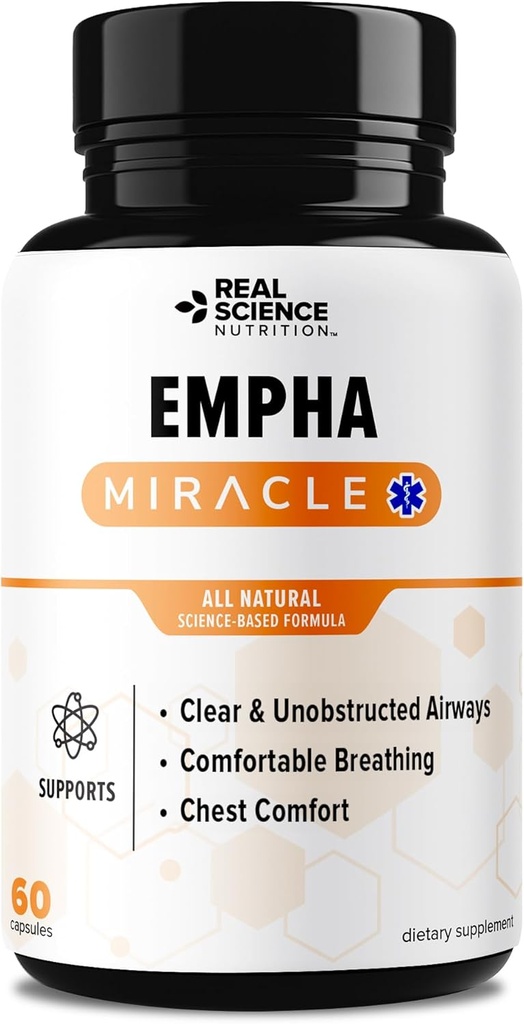 Oferte Empha Miracle, Respirați ușor cu mucus redus și tuse, Un supliment natural pentru sănătatea respiratorie și ajutor