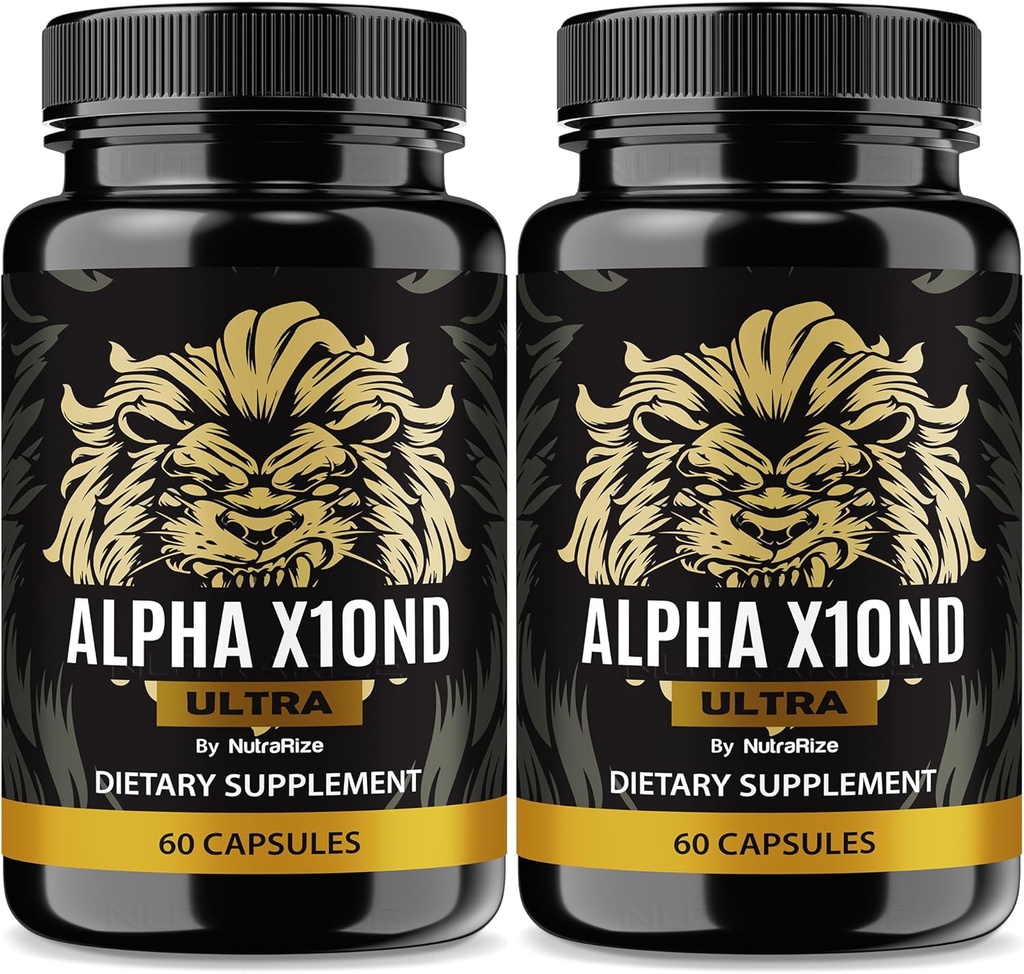 (2 ambalaj) Alpha X10nd Ultra pentru bărbaţi, Formula oficială masculină pentru menţinerea rezistenţei şi performanţei maxime, All-Natural Blend pentru Nutriţie şi Sănătate, AlphaX10nd Suplimente Recenzii (120 capsule)