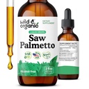 Salbatice si organice Saw Palmetto Extract picături - Suport urinar - Saw Palmetto pentru bărbaţi şi femei - lichid Serena Repens Berries Supliment - Vegan, Zahăr şi alcool-Free - 2 fl oz