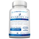Stiinta aprobata Stiinta Anxietex noapte - usurinta ingrijorare si nemultumire, somn Well - Valerian, Floare de Pasiune, musetel - 30 Capsule - Supliment Vegan - Made in the USA
