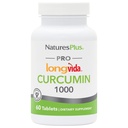 NaturasPlus PRO Longvida Curcumin 1000 mg - 60 comprimate - Promovează protecție radicală sănătoasă - non-GMO, Vegan & Gluten gratuit - 60 Serviri