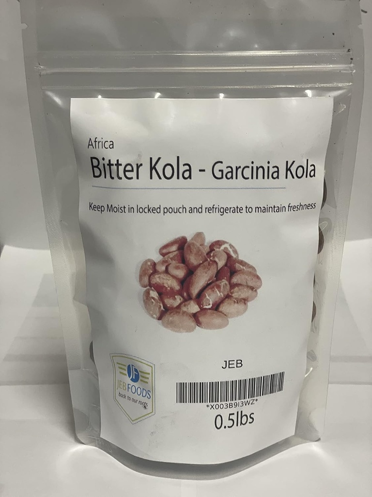 JEB FOODS African Bitter Kola Nuts, Bitter Kola Retro Garcinia, Petit Cola Nut, Obi Abata Cola Nut (8oz)