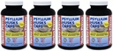 Yerba Prima Psyllium Husks Caps - 180 capace (Pachetul de 4) - Natural Fiber Supliment - non-GMO Gluten gratuit
