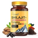 Himalayan Shilajit- Complex cu Ashwagandha, Mace, Gokshura, Scorțișoară & Piperine  Urme minerale, Shilaj pentru bărbaţi, Shilaj pentru femei, doză regulată - 150 capsule