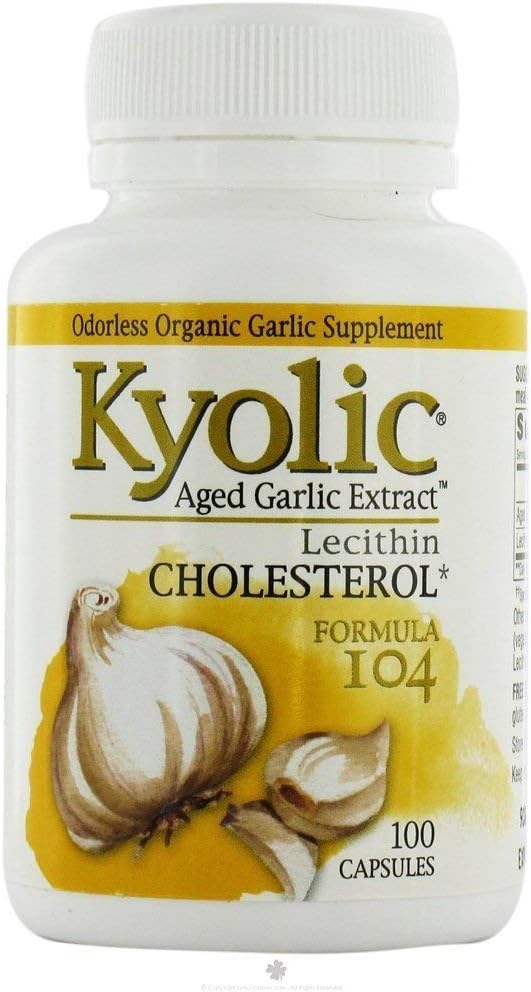 Extract de Kyolic #104 Usturoi cu Lecithn 100 capac (multi-Pachet)